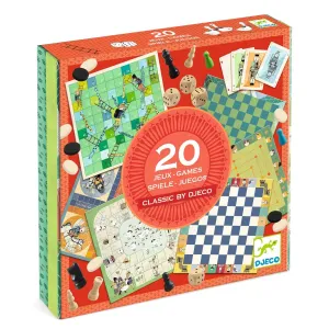 Djeco: 20 Games in a Box  - Classic Game