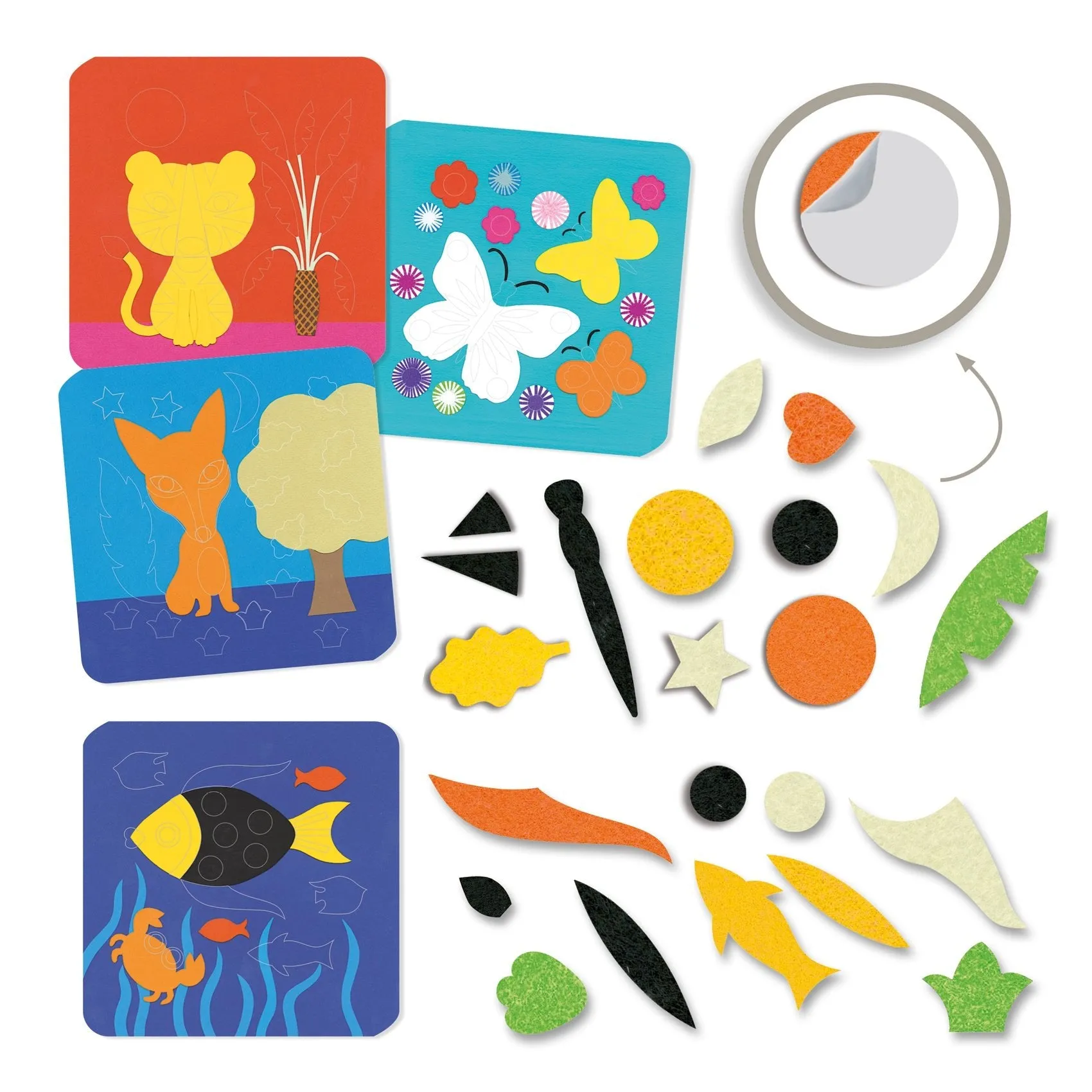 Djeco: Collage Felt Kit - Sweet Nature