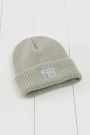 Grass & Air: Geo Thermal Grey Beanie Hat