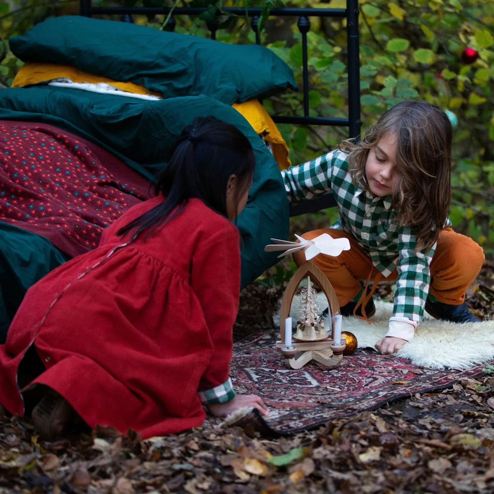 Little Green Radicals: Hazelnut Reversible Corduroy Pocket Dress