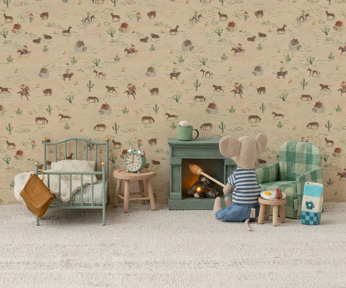Maileg: Alarm clock, Mouse - Powder