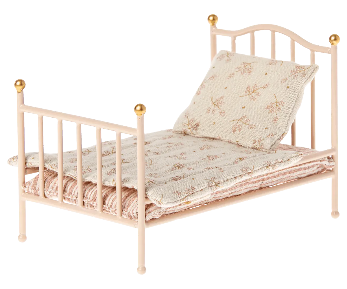 Maileg: Vintage Bed - Mouse / Rose