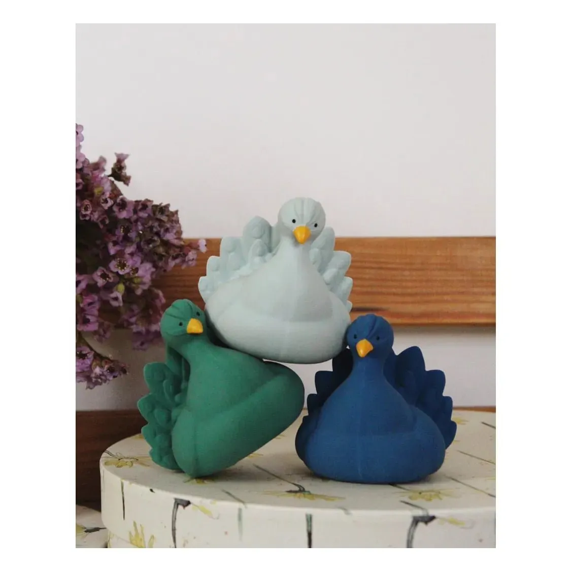 Natruba: Natural Rubber Bath Toy Green