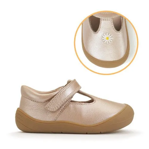 Start-Rite: Floret - Taupe Pearlised Leather Daisy