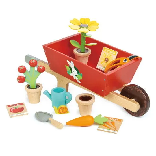 Tender Leaf Toys: Wheelbarrow Set